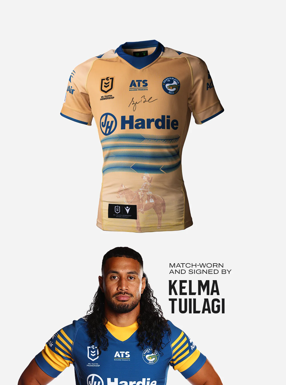 2026 ANZAC Round Jersey -  Player Worn #18 Kelma Tuilagi