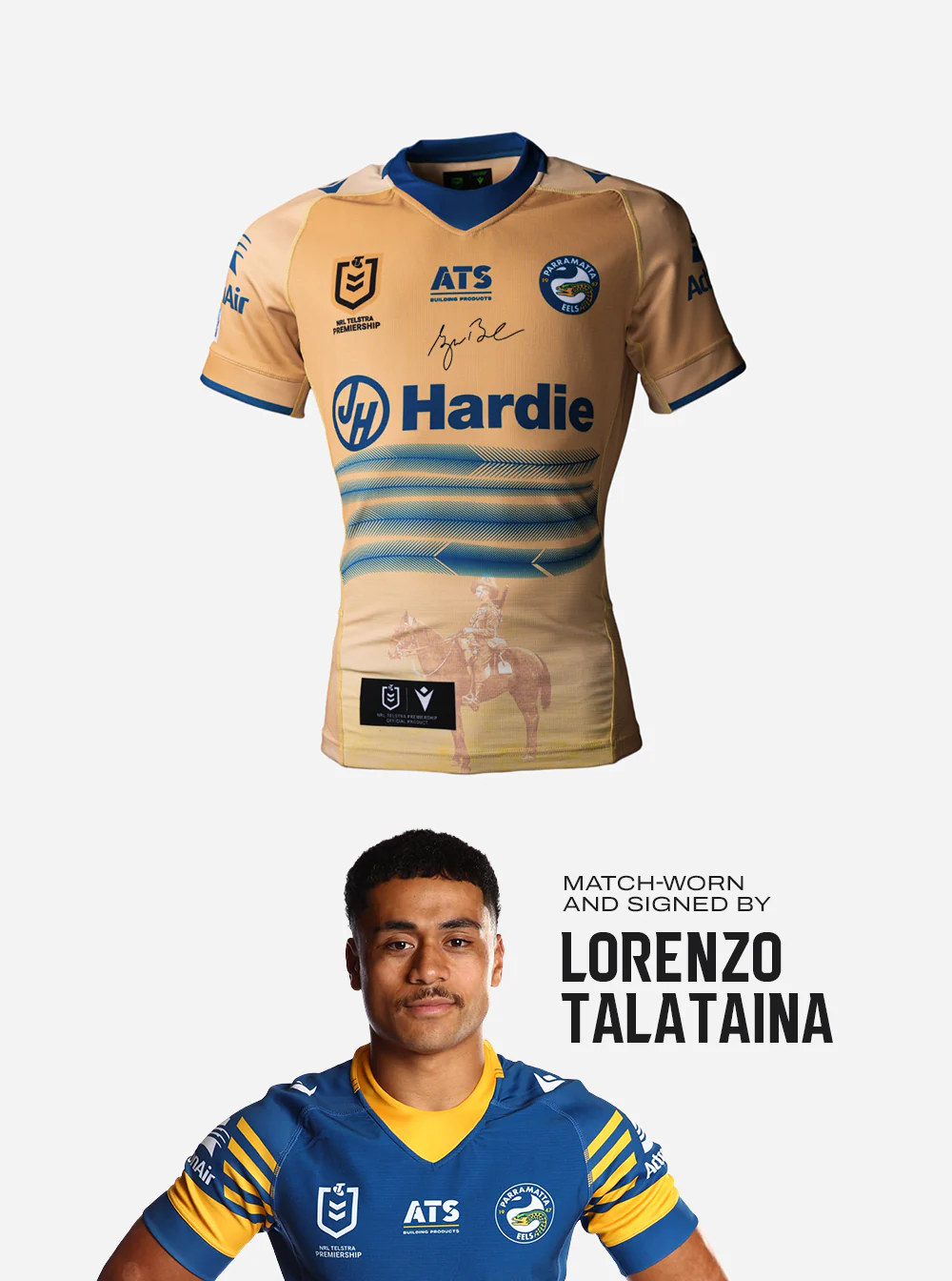 2026 ANZAC Round Jersey -  Player Worn #19 Lorenzo Talataina